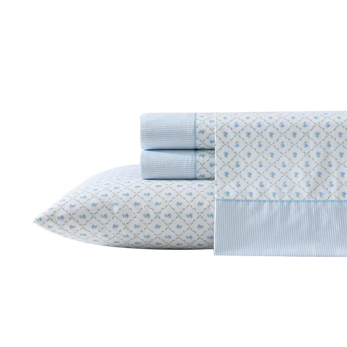 Laura Ashley Kate Blue Full Sheet Set | Target