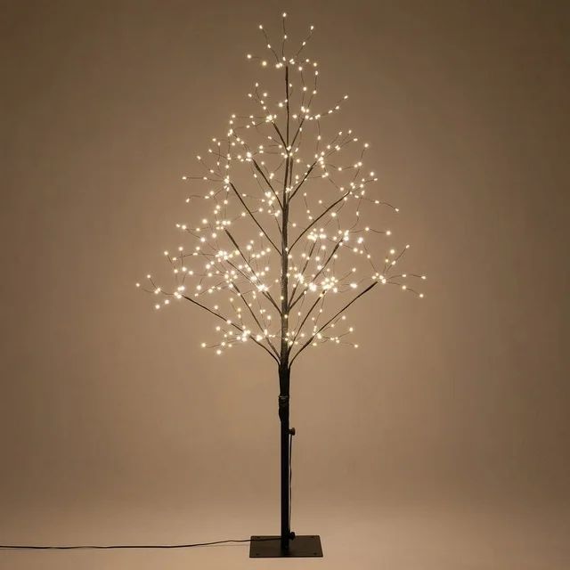 4 ft Black Fairy Light Tree Light Decor Lighted Halloween Trees Home Decor with 390 Warm White LE... | Walmart (US)