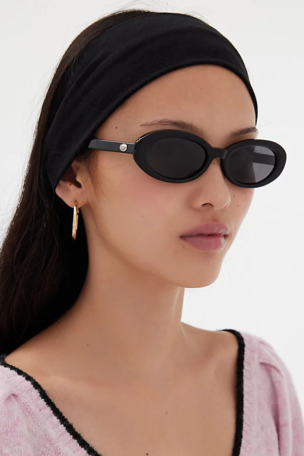 Crap Eyewear The Sweet Leaf Sunglasses in Black Bio/Polarized Grey, Women's at Urban Outfitters | Urban Outfitters (US and RoW)