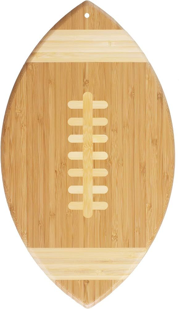 Totally Bamboo Football Shaped Bamboo Wood Cutting Board and Charcuterie Board, Great Gift for Fo... | Amazon (US)