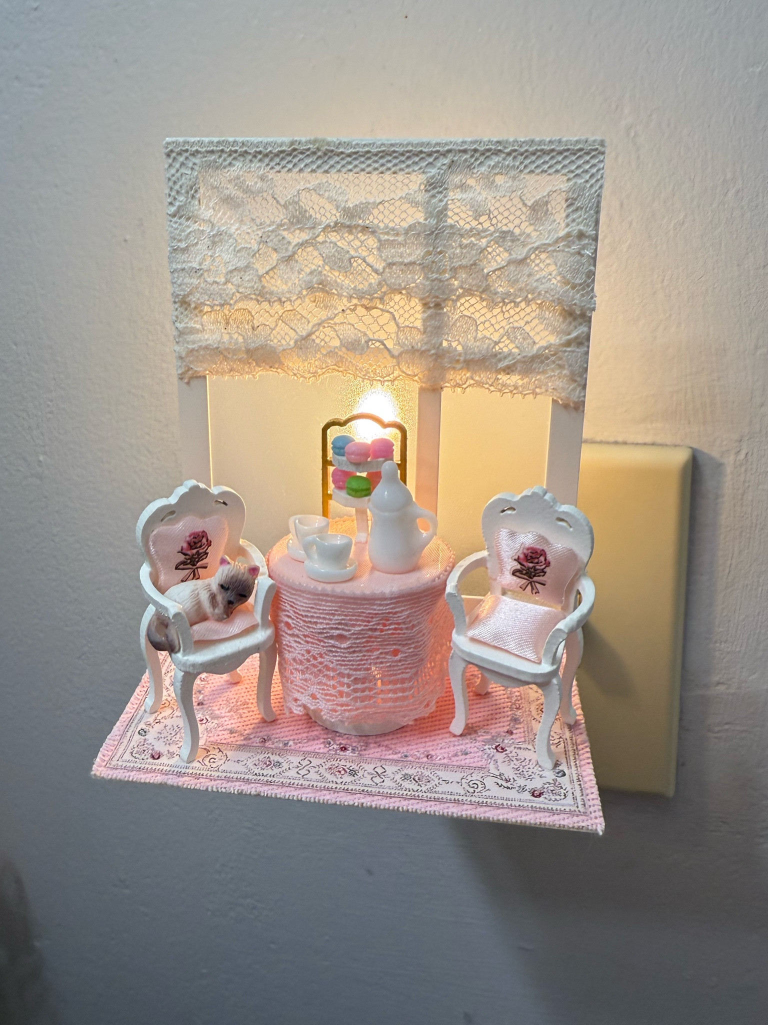 Miniature Victorian room night light 💡 Coquette decor, tea party, Bridgerton 

#LTKHome #LTKFindsUnder50