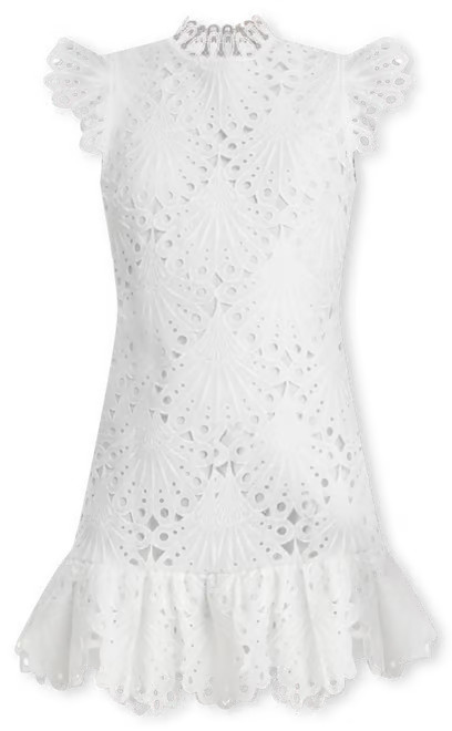 Mock Neck Lace Shift Dress - Exclusive | Bloomingdale's (US)