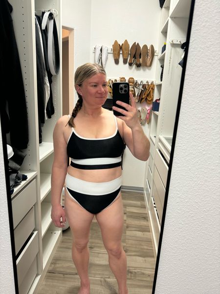 I’m super surprised how flattering this beach riot black and white bikini fit. It’s a little expensive, but I love it

#LTKmidsize #LTKSpringSale #LTKswim