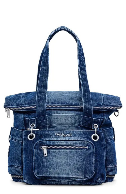 Desigual Big Denim Backpack in Medium Blue at Nordstrom | Nordstrom