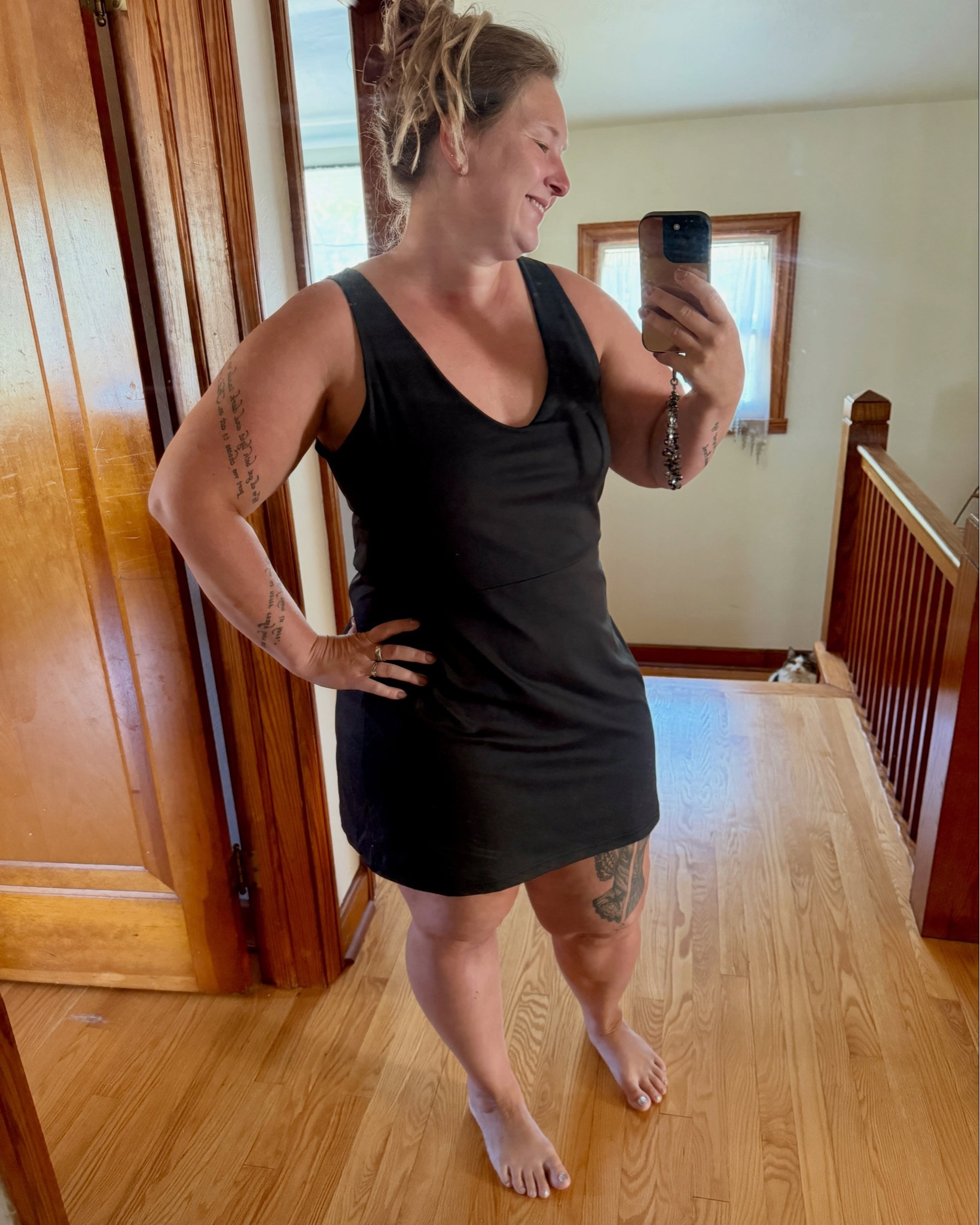 RUN TO COSTCO 🖤
How CUTE is this athletic dress? 

It’s beyond comfy, it’s got pockets and SHORTS! 

✍️ edit: If you don’t have a Costco Membership I also found it at Walmart! Brand is Ellesport