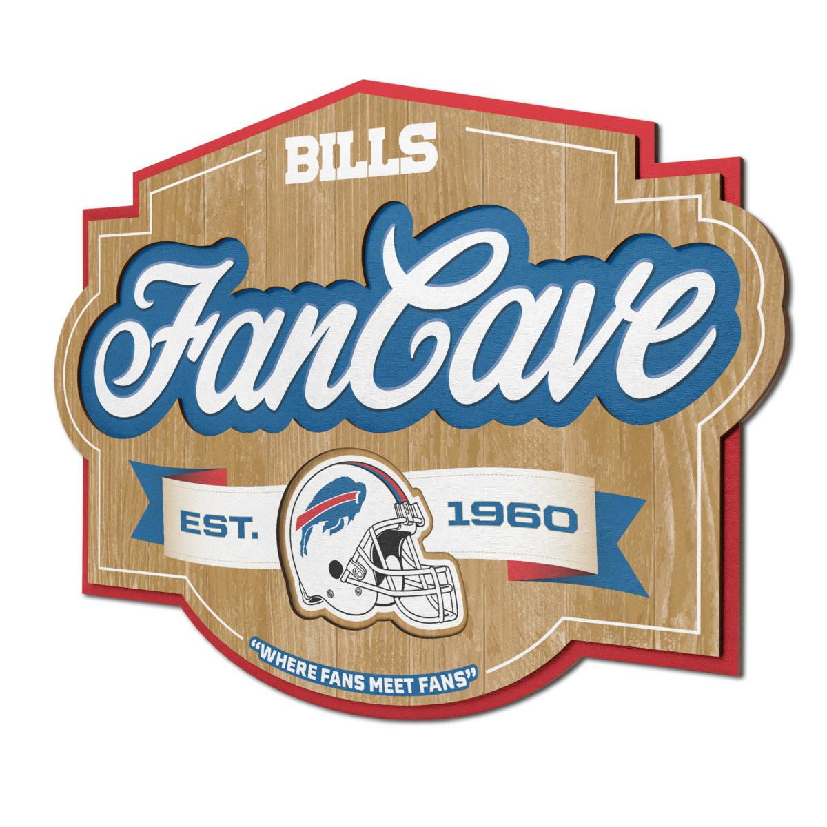 Officially Licensed NFL Buffalo Bills Fan Cave Sign | HSN