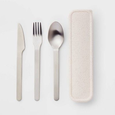 Stainless Steel Flatware Set with Case - Threshold™ | Target