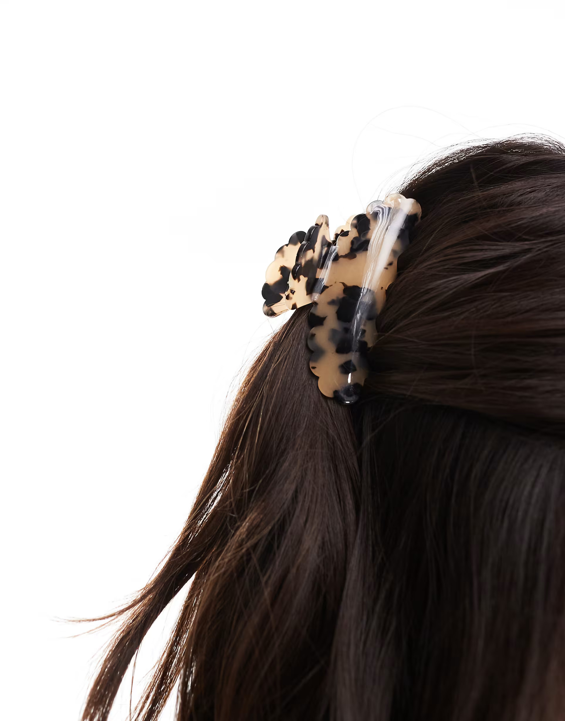 Accessorize tortoiseshell scallop claw hair clip in multi | ASOS (Global)