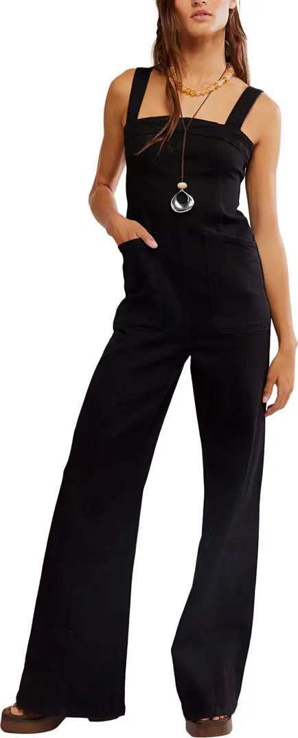 Free People Suns Out Denim Bootcut Jumpsuit | Nordstrom | Nordstrom