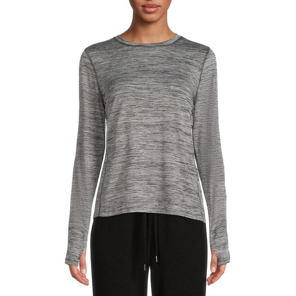 Athletic Works Long Sleeve Top with Side Pocket - Walmart.com | Walmart (US)