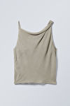 Fitted Boatneck Drape Top | Weekday