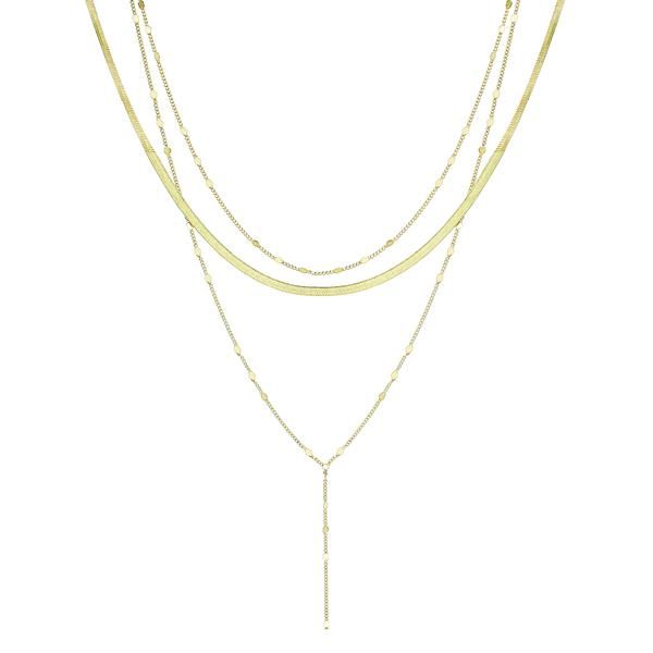 Gold Layered Y Necklace | South Moon Under