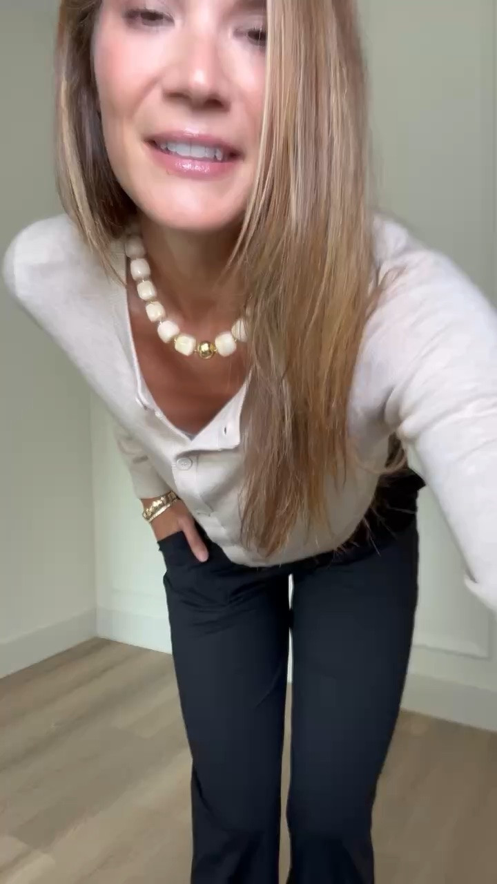 This cardigan is one of those layering pieces you’ll wear all season. It’s lightweight, soft, and easy to style over tanks, tees, or dresses. Paired with these wrinkle-resistant pants, it’s an outfit that’s polished without feeling too dressed up.

Size L

Lightweight cardigan, work outfit, office style, wrinkle resistant pants, business casual, neutral cardigan, teacher outfit, fall transition outfit, everyday fashion, tall girl style, StangandCo

#LTKootd #LTKTall #LTKWorkwear