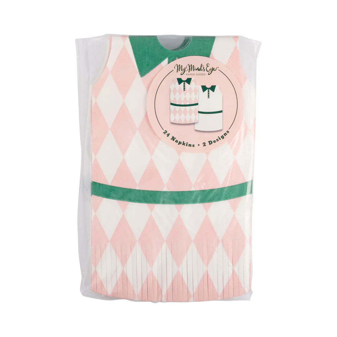 Tennis Dress Fringed Napkin Set | My Mind's Eye