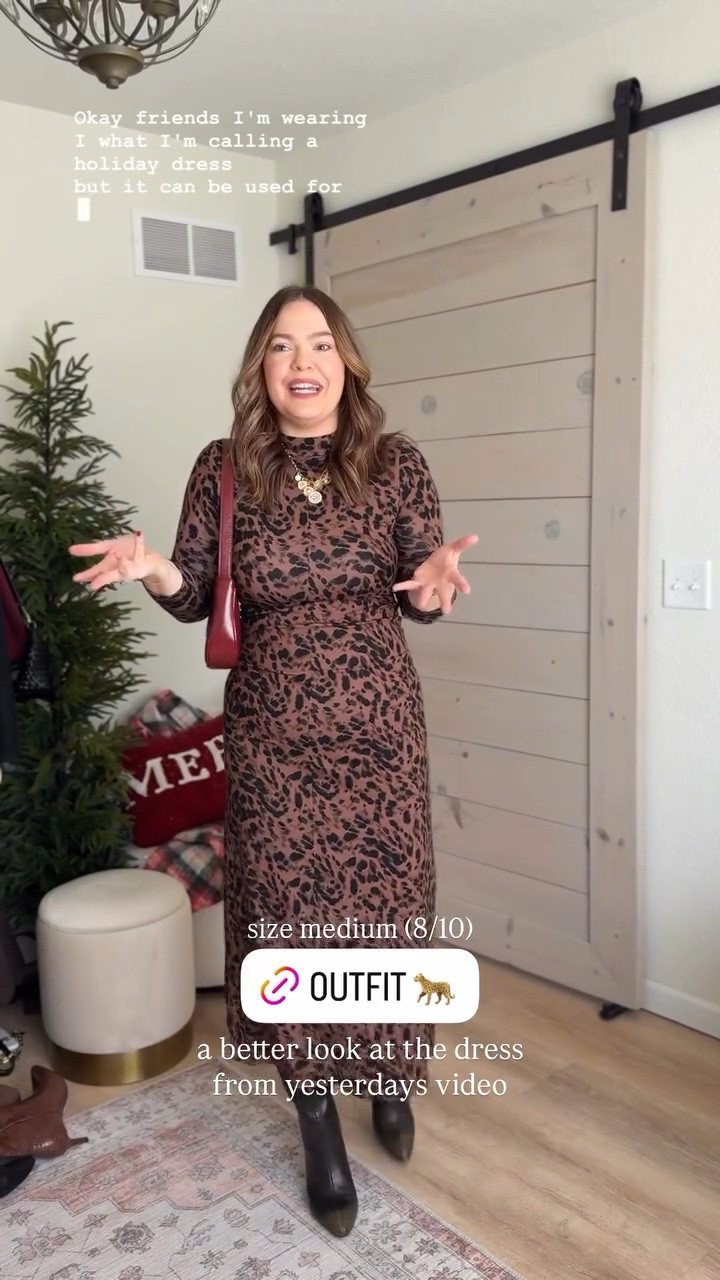 Long dress that you can play with the length a little to be the length you want // wearing size medium (8/10) and I’d wear with shapewear since it’s a bodycon dress! 

#LTKMidsize #LTKSeasonal #LTKootd