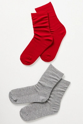 Ribbed Trouser Socks, Set of 2 | Anthropologie (US)