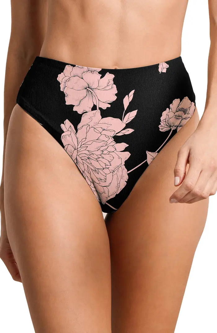 Evening Bloom Susee Mid Rise Bikini Bottoms | Nordstrom Rack