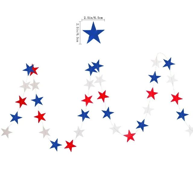 Pedty Event & Party On Sale,8 Patriotic Star for 4Th Of July Bbq Memorial Day Veterans Day Party ... | Walmart (US)