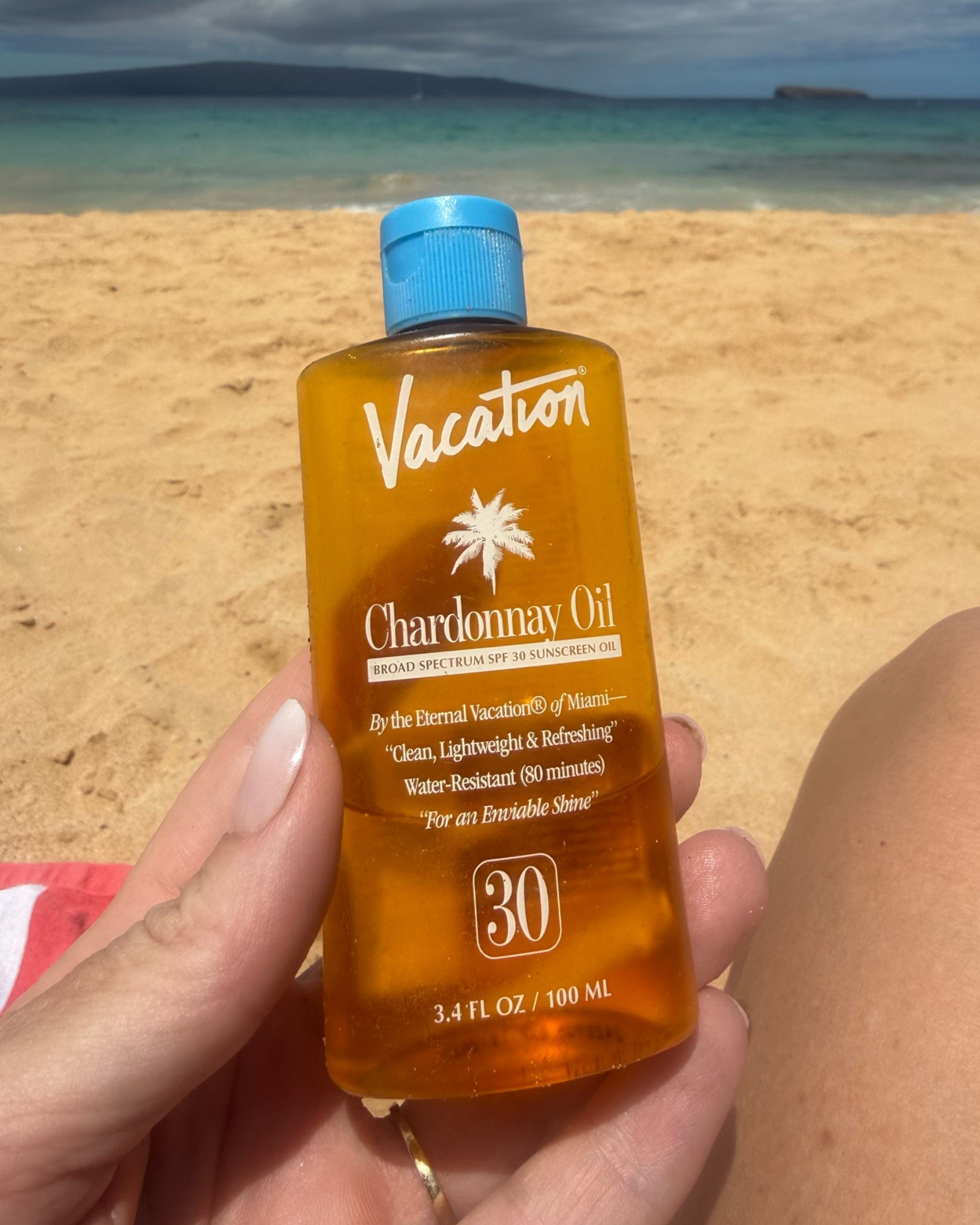 If you’re looking for SPF that gives your skin the beautiful glow and hydration definitely consider the Vacation Chardonnay Oil. Glides on the skin and no white cast. Beautiful on the skin! 

#skincare #SPF #sunscreen #vacation #beachessentials