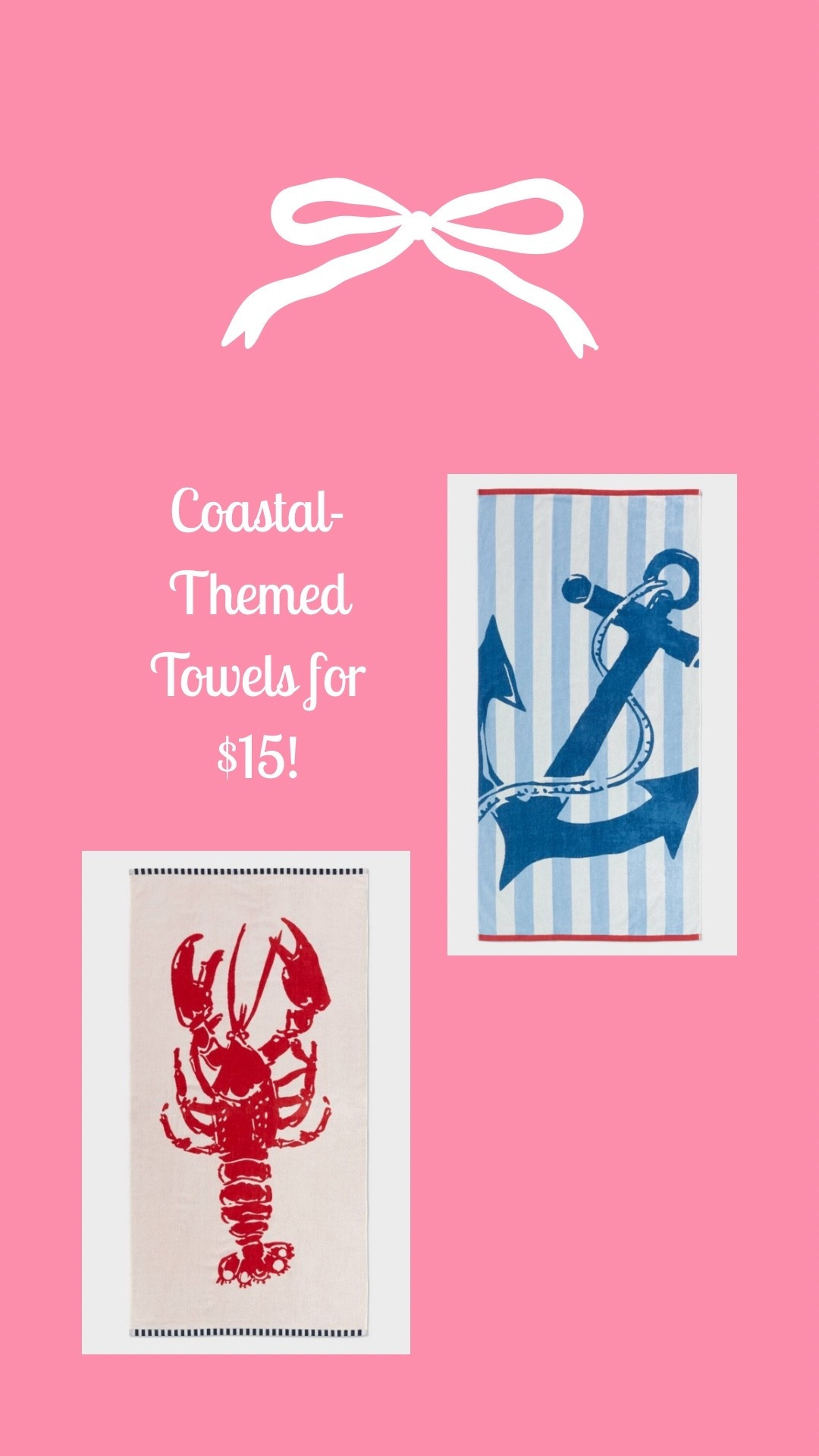 Coastal-themed towels for $15! 

Vacation essentials • beach towel • beach towels • vacation outfit ideas • vacation towels • beach essentials 

#LTKSeasonal #LTKstorytime #LTKTravel