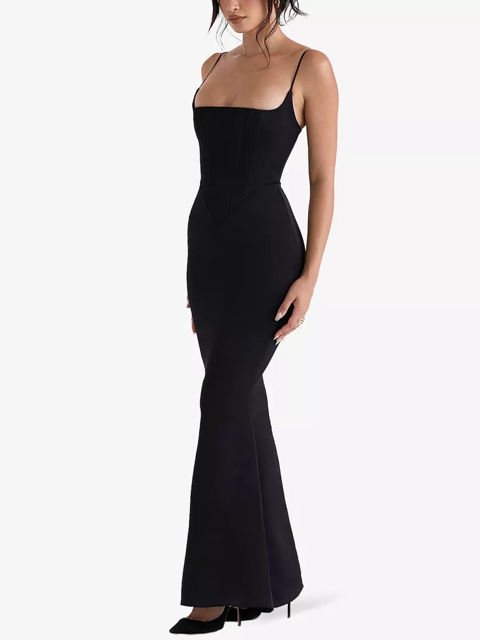 Olivette corset satin maxi dress | Selfridges