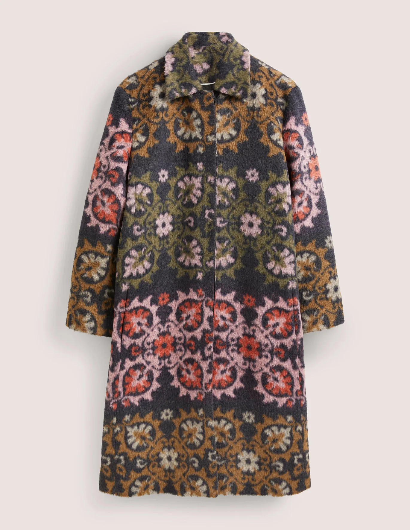 Interest Wool Coat - Wow Jacquard | Boden (US)