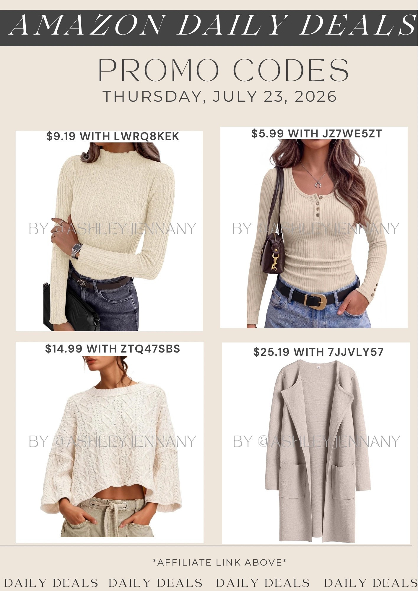 Amazon deals

#LTKSeasonal #LTKMidsize #LTKSaleAlert