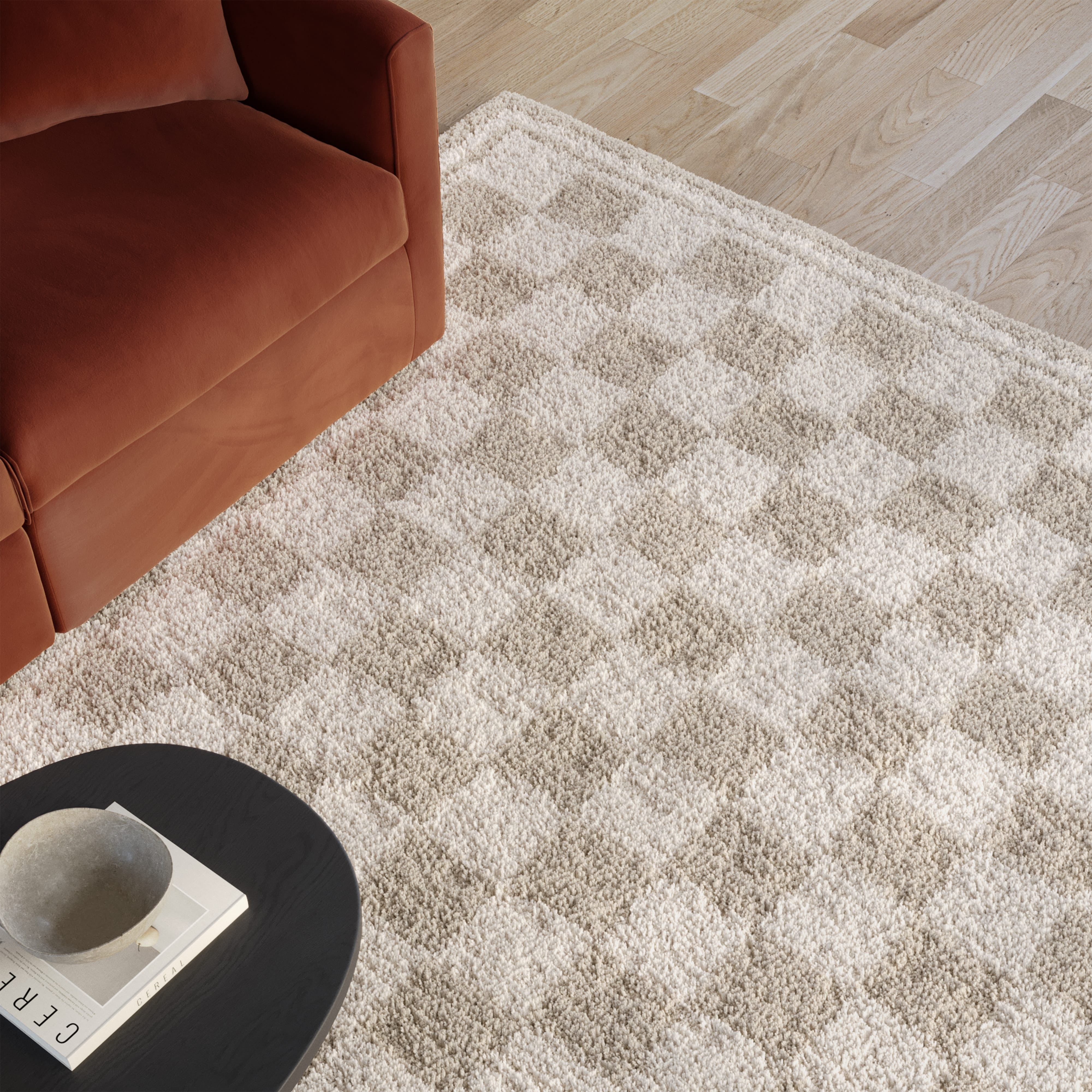 Alvin 9 x 12 Rug - Checkered Neutral | Article