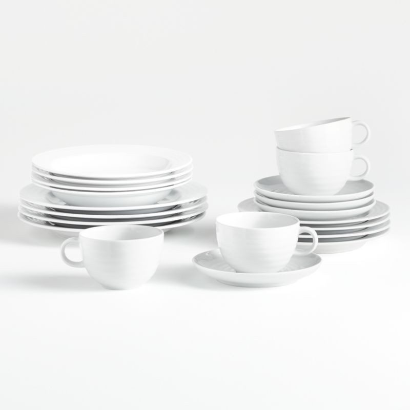 Roulette 20-Piece Dinnerware Set + Reviews | Crate & Barrel | Crate & Barrel