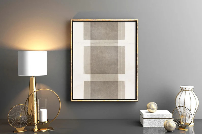 Minimalist Collage, Downloadable Art, Minimalist Wall Art, Modern Vintage Art Print, Neutral Wall... | Etsy (US)