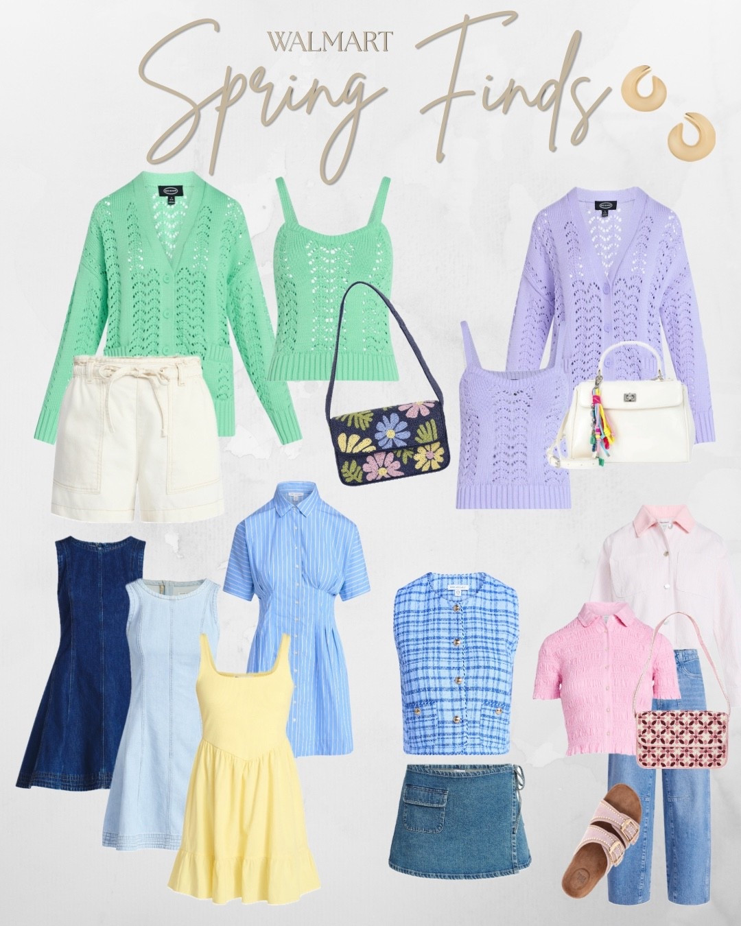 Spring is officially calling! 🌸 

I am absolutely obsessed with these latest finds from Walmart—the colors are giving major "sunny day" energy without breaking the bank. From pointelle knits to the perfect denim mini, here is everything you need for your seasonal refresh.

#LTKSaleAlert #LTKootd #LTKSeasonal