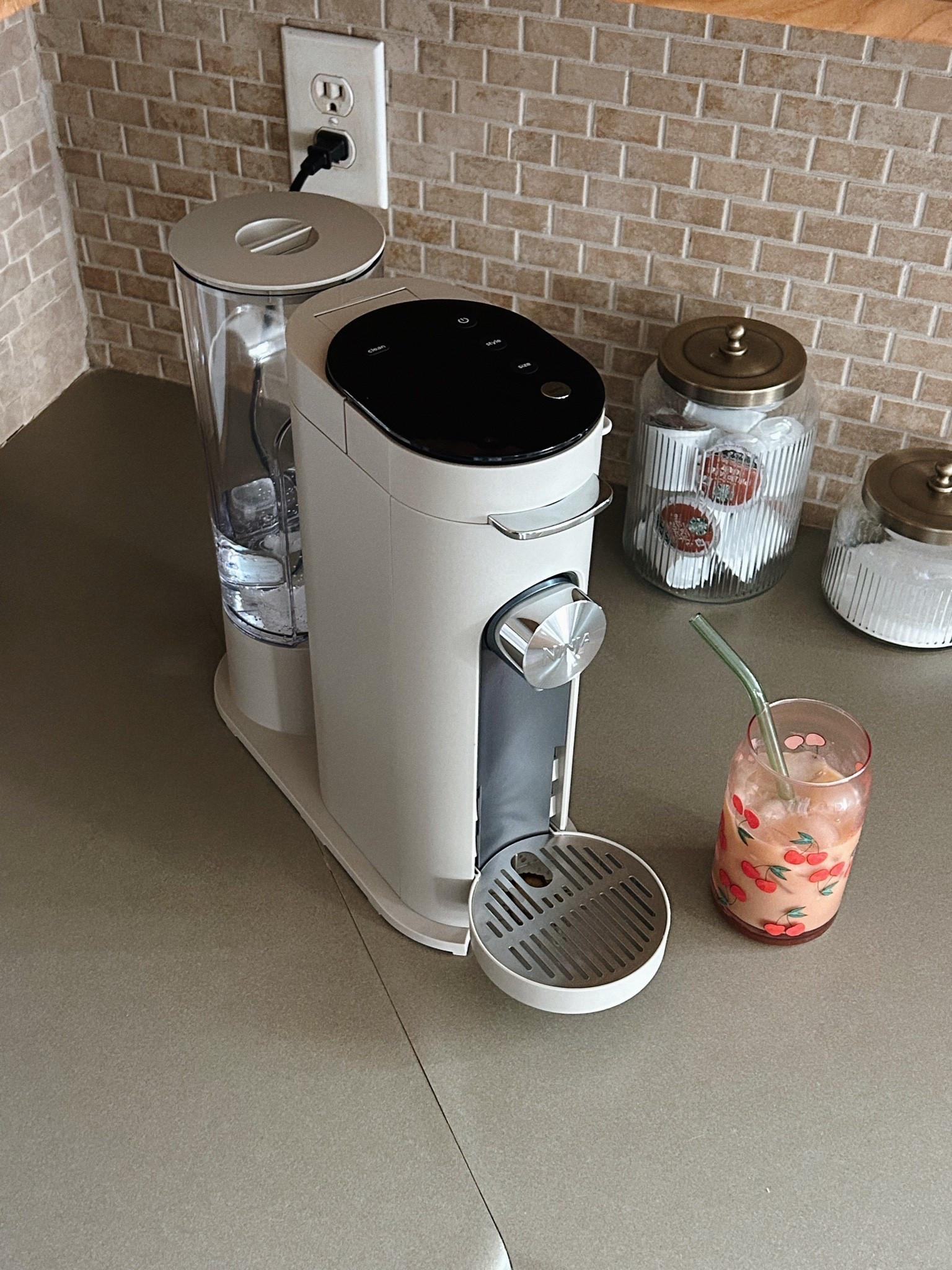 I LOVE our coffee maker! An option for both pods AND ground coffee! Helps me make the BEST iced vanilla lattes every morning ☕️