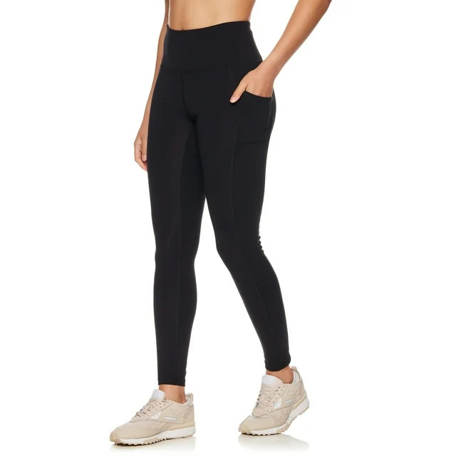 Reebok Women's Everyday High Rise Pocket Leggings, 28” Inseam, Sizes XS-XXXL | Walmart (US)