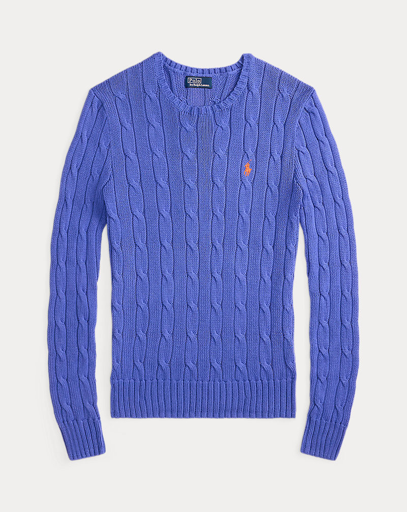 Cable-Knit Cotton Crewneck Jumper | Ralph Lauren (UK)
