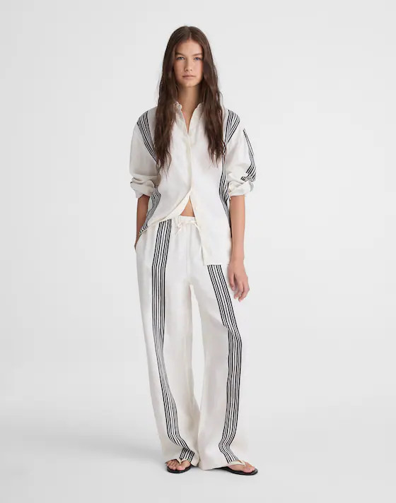 Pull-On Pants in Linen Blend | Madewell