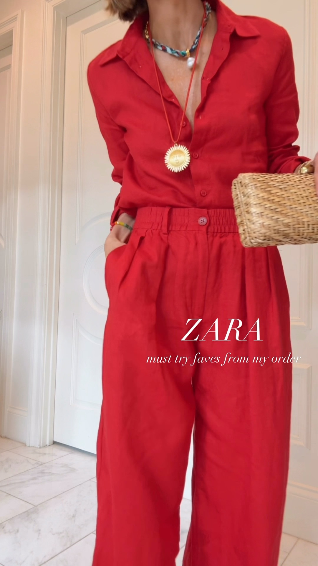 New arrivals from @Zara for summer. I'm wearing size xs/ 2 in bottoms and small in tops which fit tts