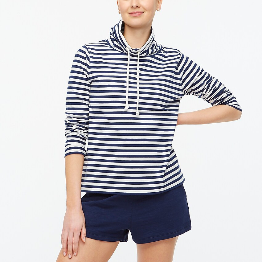 Striped funnelneck top | J.Crew Factory