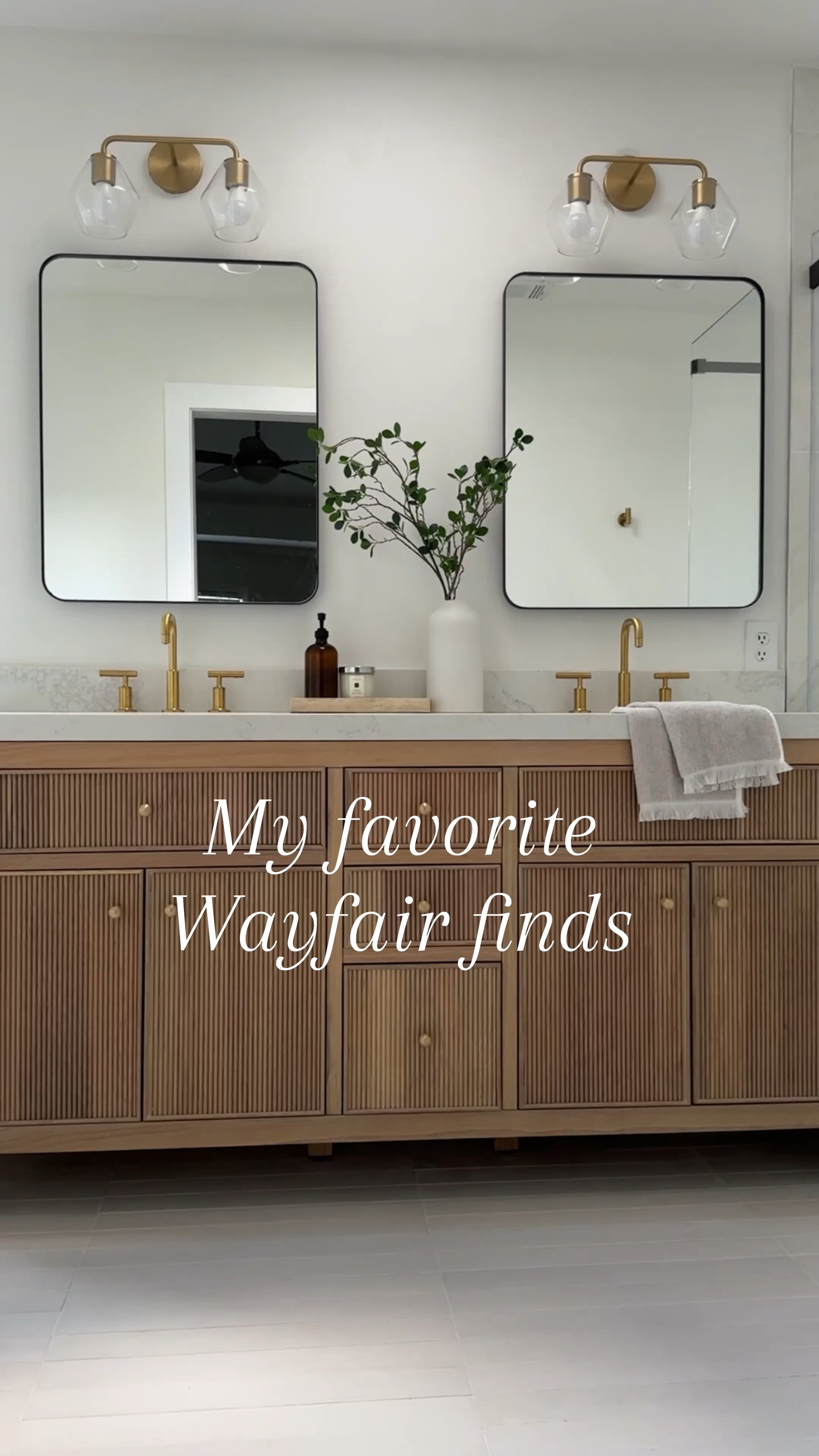 Some of my favorite @Wayfair finds lately! Love this gorgeous wood vanity with the reeded detail.  This modern medicine cabinet is under $125 and these affordable vintage inspired pulls have the prettiest brass tone and distressed look. They have a nice weight to them and are very elegant and well instantly elevate the look of your cabinets.

Brass pull, vintage rug, patterned, rug, pattern, rug, wood vanity, medicine cabinet, brass, rectangular mirror, rectangle, mirror, brass, sconce, brass hardware, wood vanity,

#Ad,
#WayfairPartner, #PaidLink #wayfair


#LTKHome #LTKFindsUnder100 #LTKSaleAlert