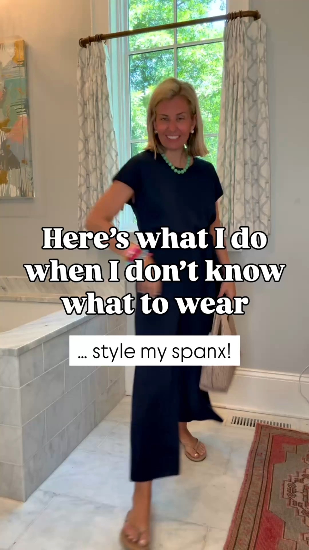 Here’s what I do when I don’t know what to wear…style my Spanx!! 

My Spanx sizing: 
Tees - xs
Shorts 5" - small
Hoodie - xs 
Leggings - 7/8 small 
Wide Leg Jeans - xs petite
Rib Maxi Dress - small
Tie-Waist Jumpsuit - small petite
Tie-Waist Maxi Dress - small
T-Shirt Dress - small
*Use Catherine20 for 20% off my bracelets
*Use Catherinexspanx for 15% off + free shipping on 1st order

#LTKdayinmylife #LTKstorytime #LTKOver40