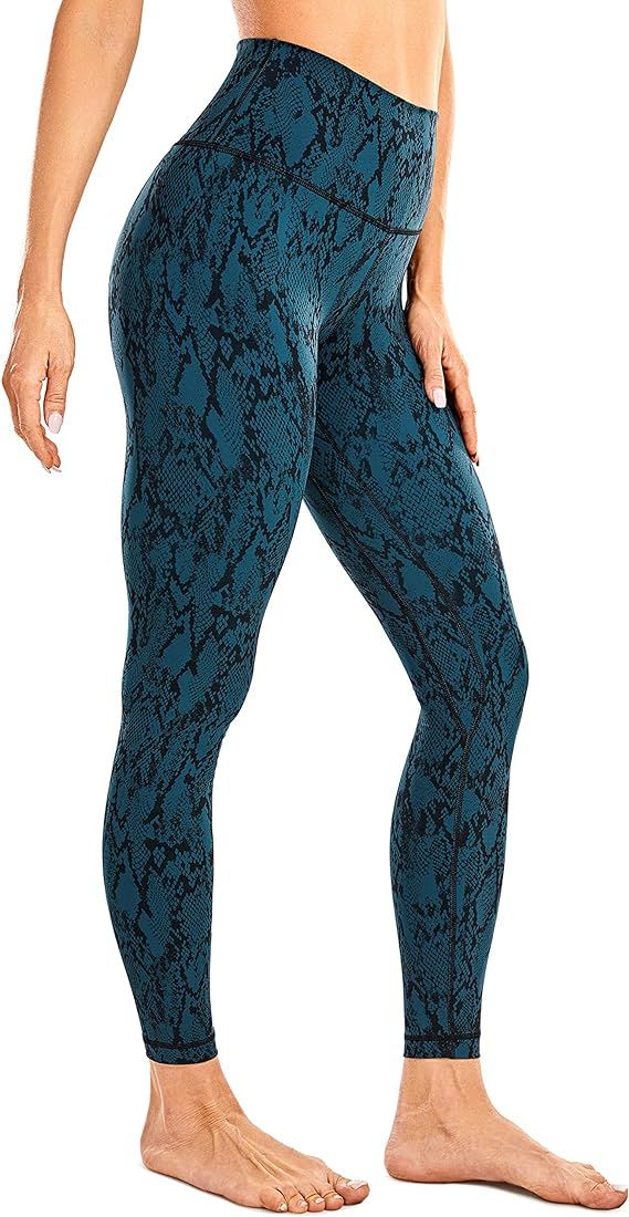 Women's High Waisted Workout Leggings - Naked Feeling 7/8 Yoga Pants Printed | Amazon (US)
