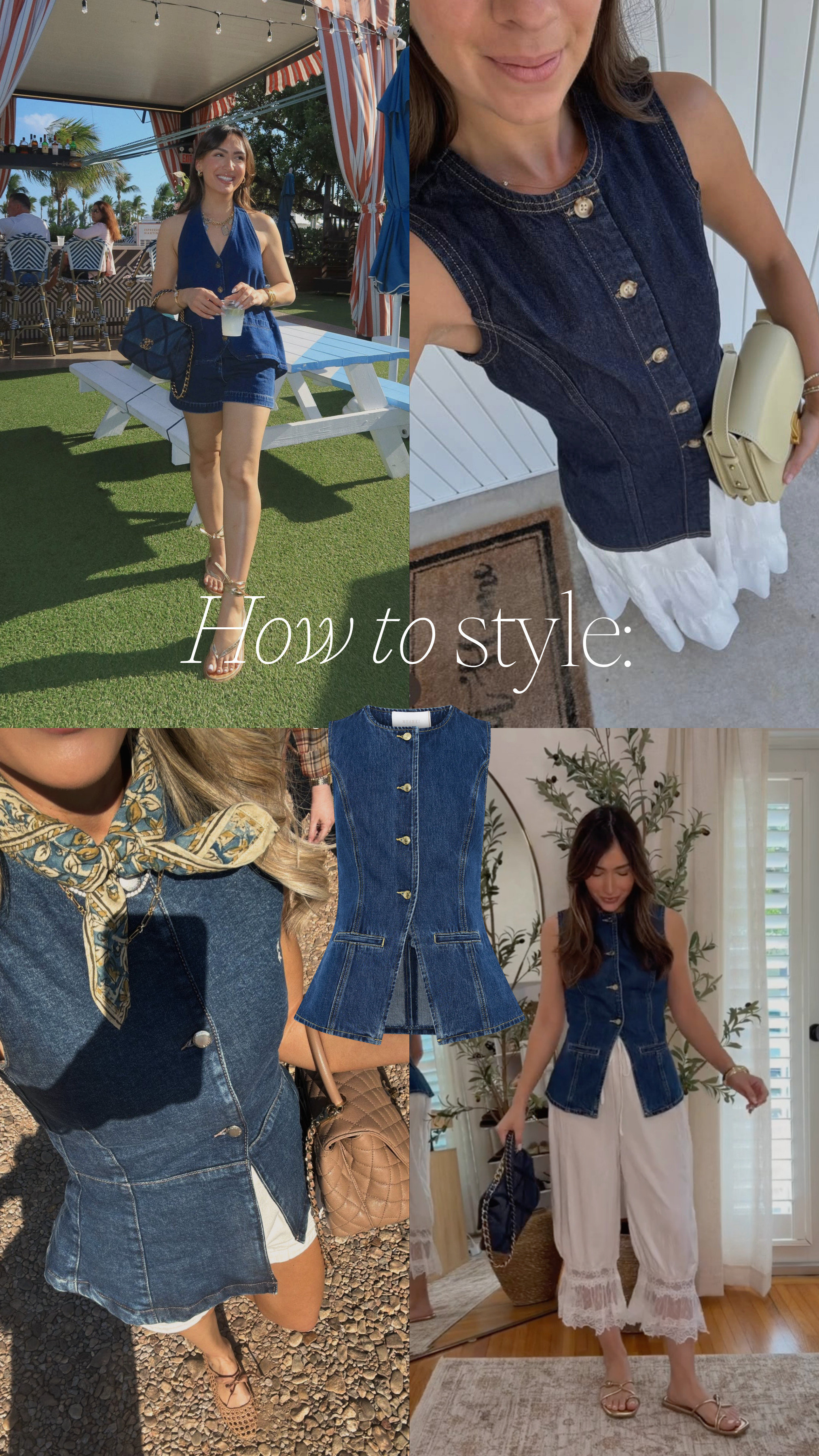 Loving this denim top recently!! Here are some ways I have/would style it!! wearing a size s  

 #LTKootd #LTKPetite