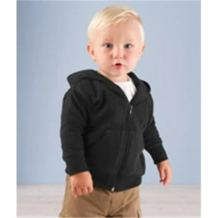 3446 Infant Hooded Zip Front Sweatshirt With Pockets Black Size - 18 | Walmart (US)