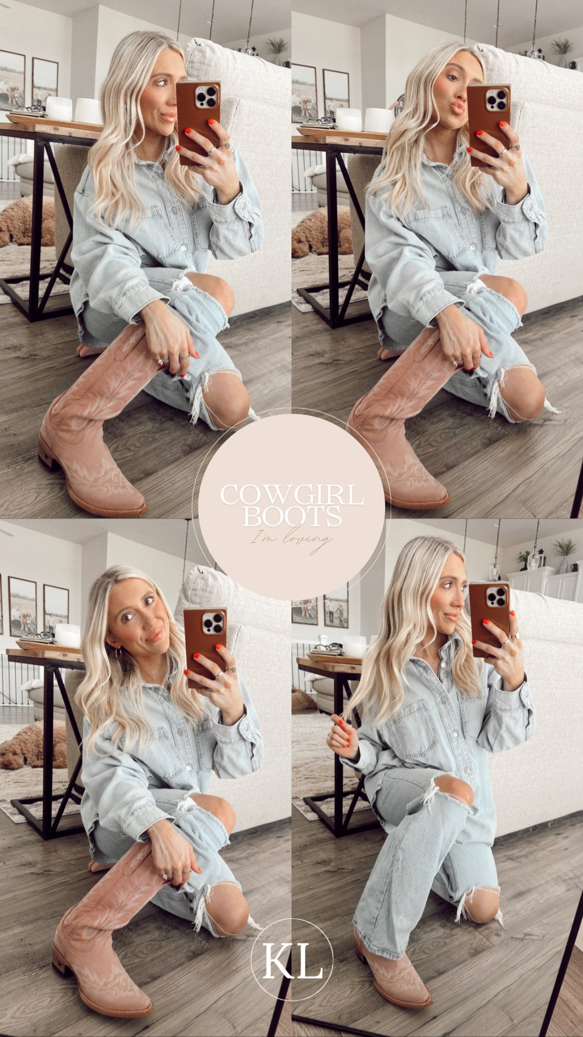 These light pink cowgirl boots are just 👏🏻👏🏻👏🏻 linking my exact pair and some similar ones from tecovas! The pink is so fun for spring! 

#LTKShoeCrush #LTKMostLoved #LTKStyleTip