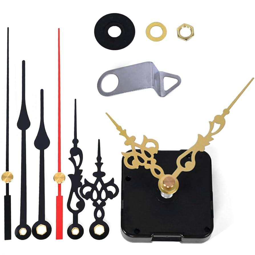 EMOON Clock Movement Mechanism Kit with 3 Pack Hands, Silent Sweep Quartz 12888 Motor, DIY Replac... | Amazon (US)