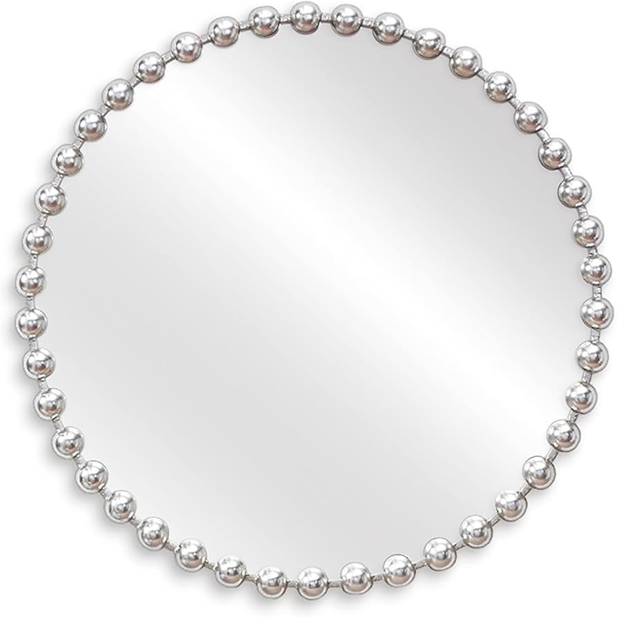 MADISON PARK SIGNATURE Wall Décor Marlowe Metal Spherical Frame Round Mirror for Living Room - H... | Amazon (US)