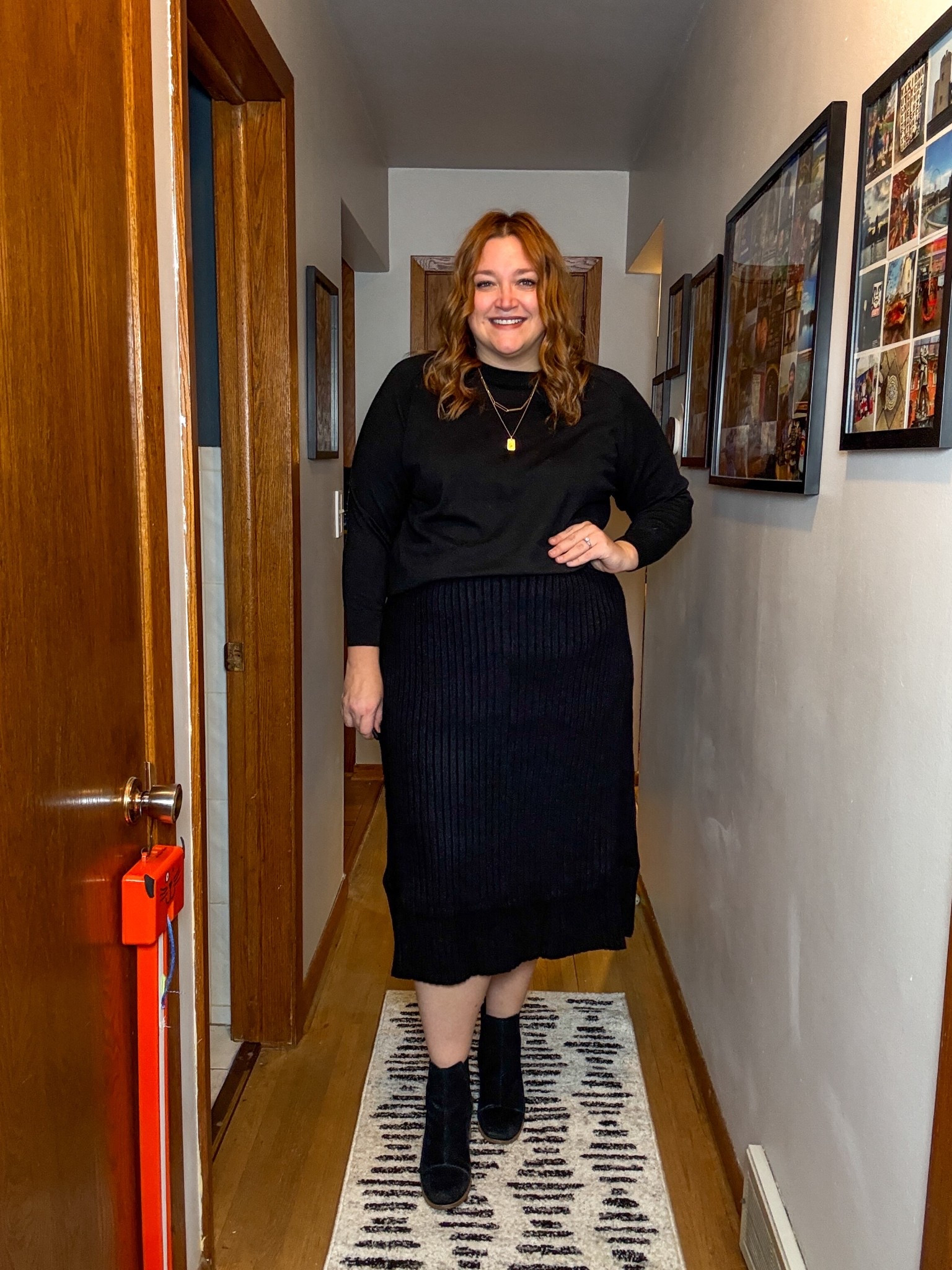 Comfy, knit, monochrome black look. Yes, please!

#LTKCyberWeek #LTKMidsize #LTKPlusSize