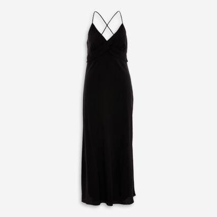 Black Twisted Straps Slip Dress | TK Maxx