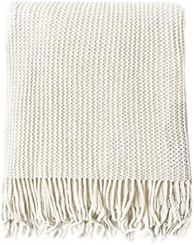 Chenille Super Soft Throw Blanket for Couch Tassel Fringe Silky Cozy Throw Blanket for Sofa Bed A... | Amazon (US)