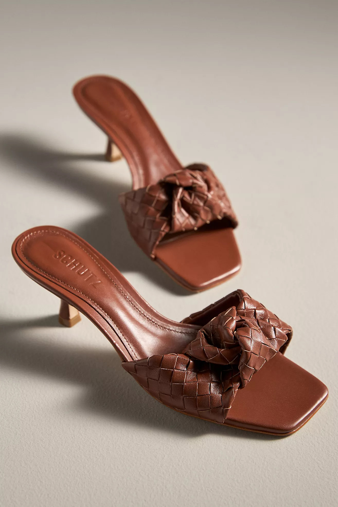 Schut Kareena Knot Kitten-Heel Mules | Anthropologie (US)