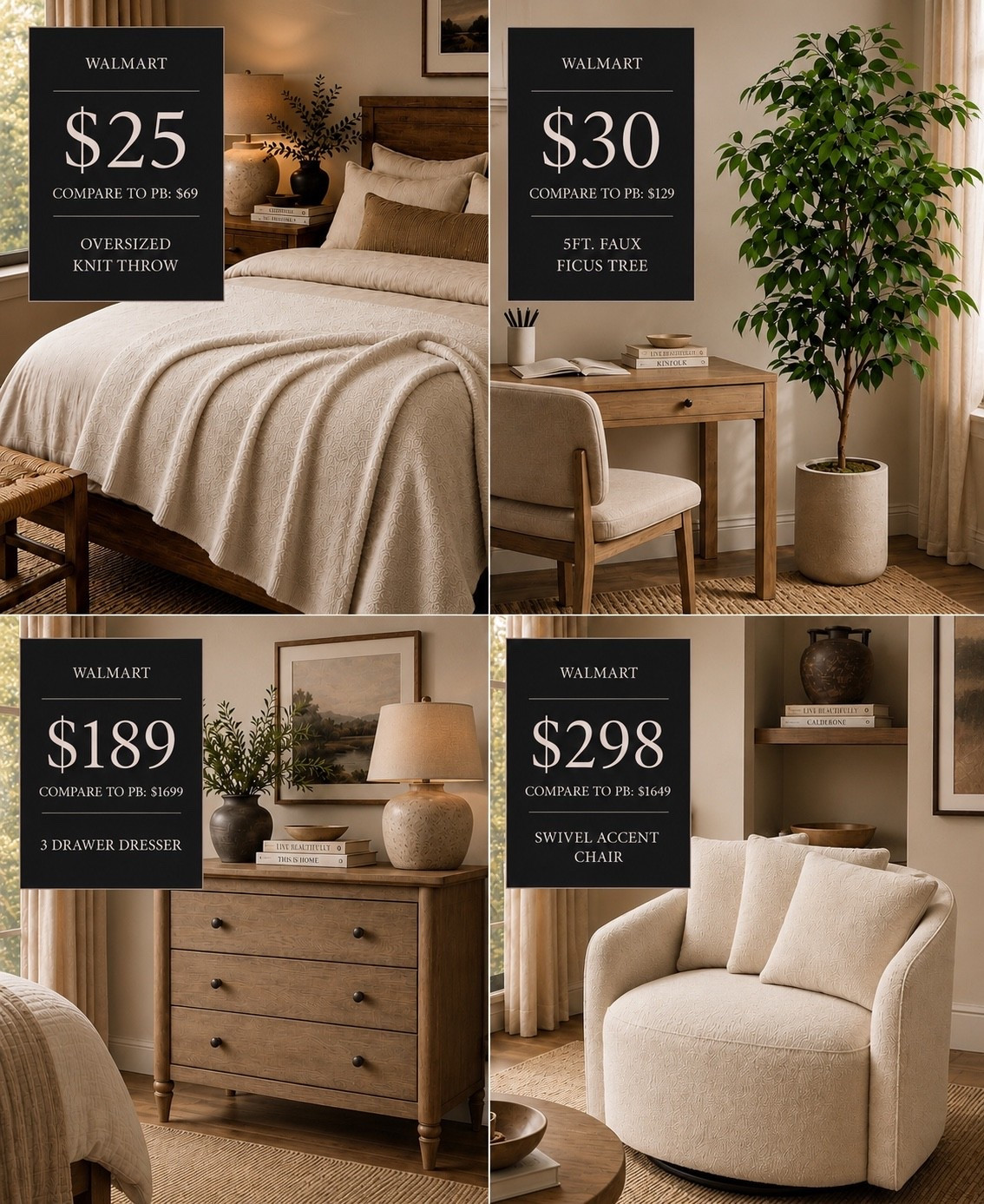 Shop these Pottery Barn home inspired finds from Walmart! Walmart fall decor and home furniture look for less!

Comment SHOP below to receive a DM with the link to this post on my LTK ⬇ https://liketk.it/6lkcq

#LTKHome #LTKSaleAlert #LTKOver40